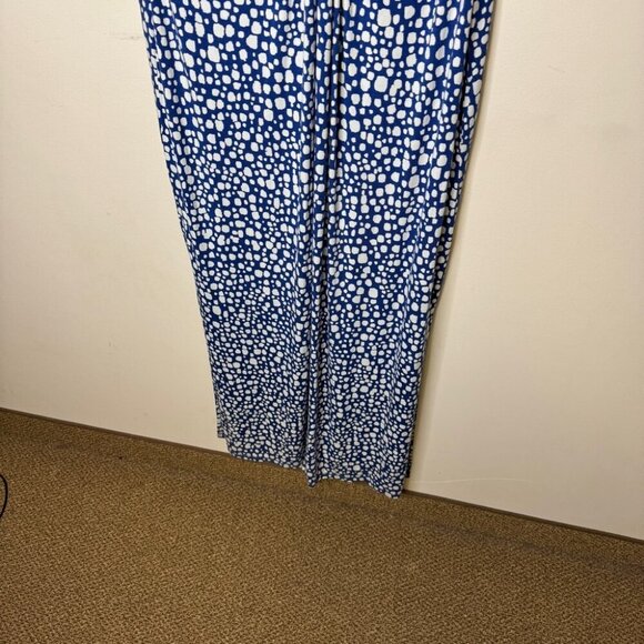 ELOQUII Elements Blue and White Printed Rayon Women's Maxi Dress Size 18/20 - Picture 9 of 13